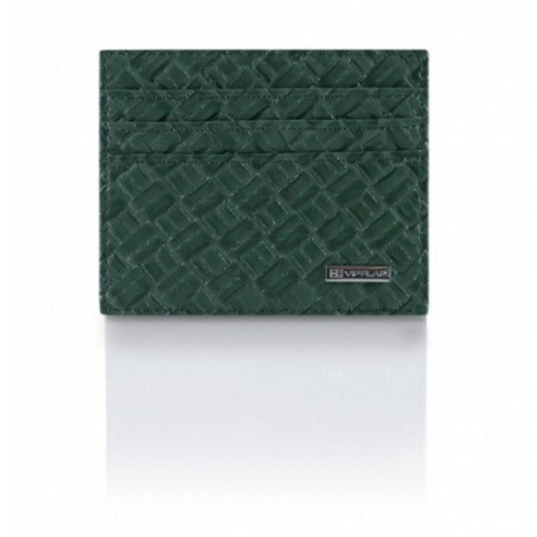 Portafoglio Cross Leather Edition Verde