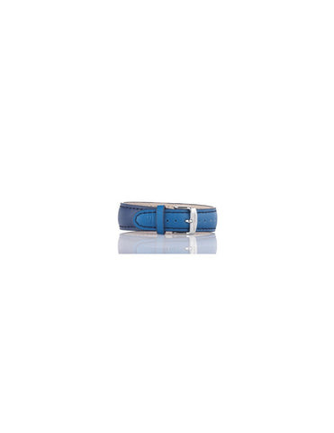 Cinturino in Pelle Double Blu e Blu Scuro