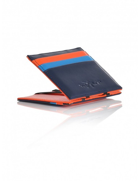 Portafoglio MultiColored Edition Blu Scuro, Bluette e Arancio