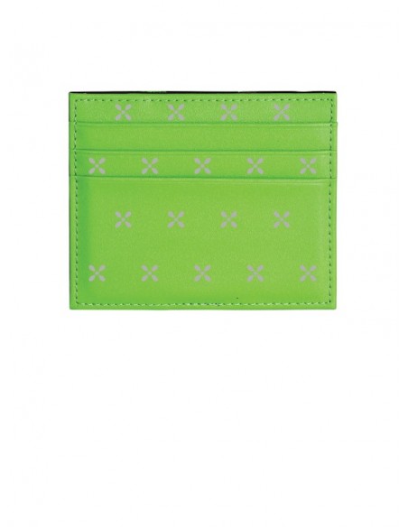 Portafoglio Pattern Edition Cross Grigio Su Verde