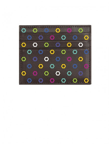 Portafoglio Pattern Edition Hexagon Marrone