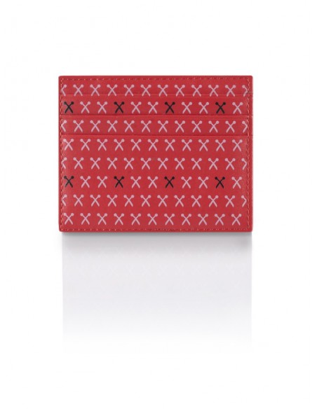 Portafoglio Pattern Edition Scissors Rosso