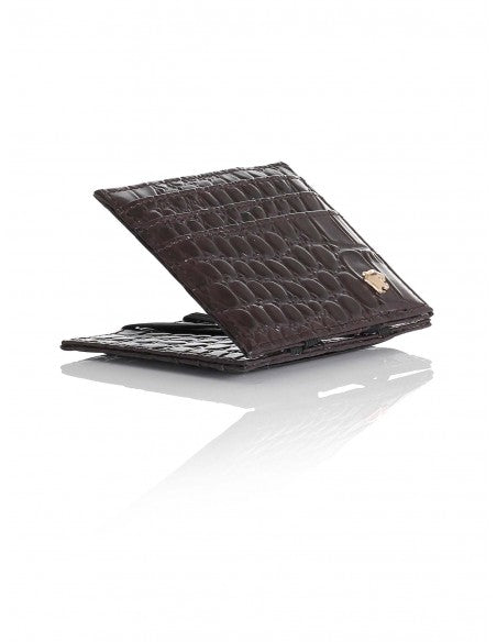 Portafoglio Privilege Edition Coccodrillo Marrone